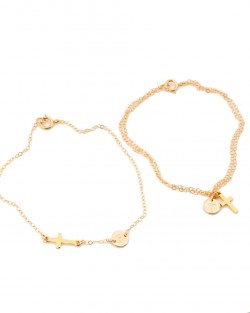 Personalize your necklace or bracelet by adding a cross or a clover or an infinity charm