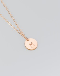 Rose Gold Personalized Necklace • Personalized Necklace for mom
