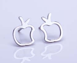 Modern Earrings / Silver Rose Gold Earrings | Metis