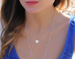 Disc Necklace / Everyday Necklace | Galaxy