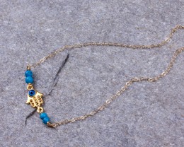 Gold Ankle Bracelet • Hamsa Anklet