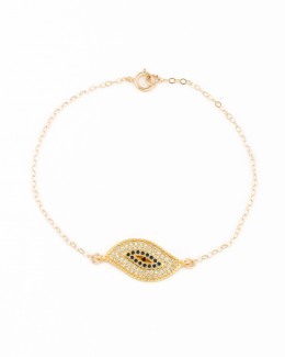 Gold Evil Eye Bracelet - Rose Gold Bracelet