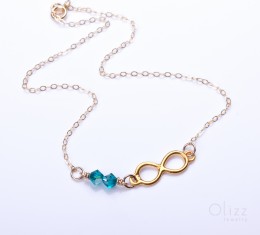 Infinity anklet, gold infinity ankle bracelet, turquoise anklet, turquoise and gold, bridesmaid jewelry, swarovski anklet, wedding,"Panopia"