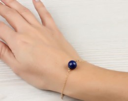 Blue Lapis Bracelet / Bracelet Infinity | Nomia