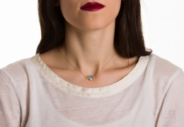 Chalcedony Necklace / Aqua Blue Necklace | Byblis