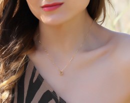 Tiny Ring Necklace - Eternity Necklace