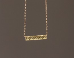 Gold Bar Necklace - Simple Bar Necklace