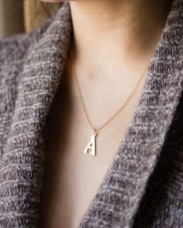 Gold Initial Necklace