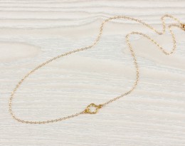 Asymmetrical Necklace in Gold