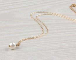 Pearl Necklace / June Birthstone | Helie