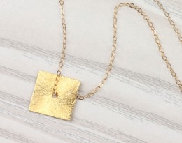 Minimalist Necklace / Square Necklace | Peneus