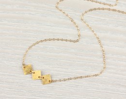 Geometric Necklace / Square Necklace | Rhea