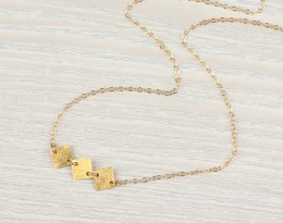 Geometric Necklace / Square Necklace | Rhea