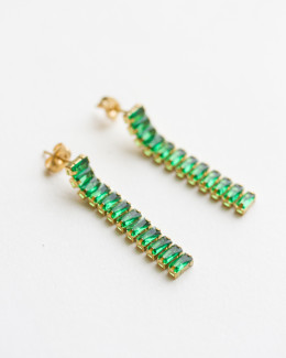 Emerald Crystal Earrings