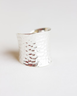 Wide Silver Band ring