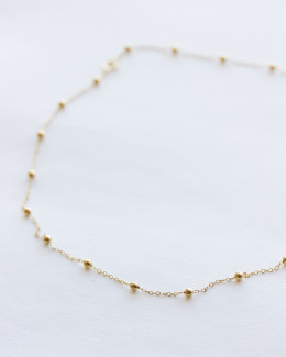 Gold Satellite Chain Necklace