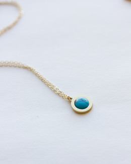 14k Gold Filled Turquoise Necklace