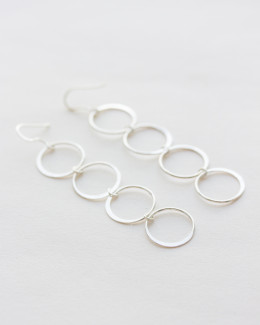 Sterling Silver Circle Earrings