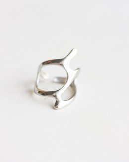 Silver Abstract Ring