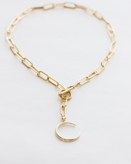 Moon Lariat Necklace