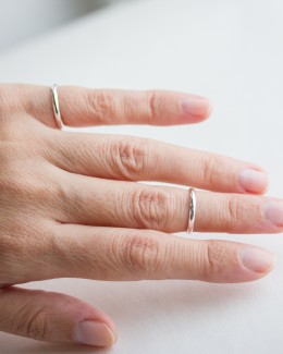 Silver Thin Band Ring