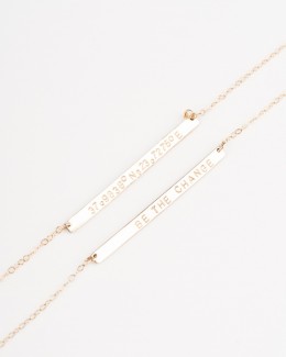 Personalized Bar Necklace