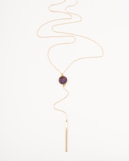 Stone Lariat Necklace