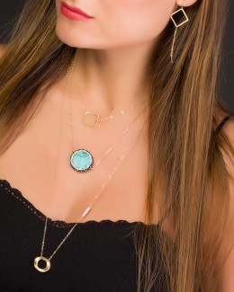 Turquoise Stone Necklace • Christmas Jewelry