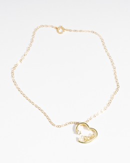 Gold Heart Anklet