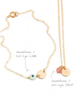 Personalize your bracelet or your necklace with an evil eye • Add an evil eye on your necklace