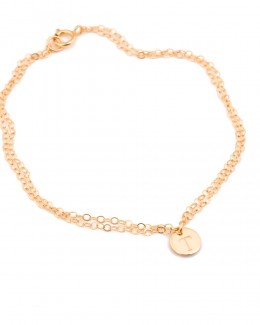 Personalized Disc Bracelet • Personalized Bridesmaid Bracelet