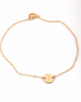 Initial Bracelet •  Personalized Bracelet in gold filled