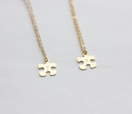 Personalized Puzzle Piece Necklace