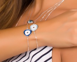 Evil Eye Bracelet - Silver Bracelet for Women