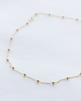 Gold Satellite Chain Necklace