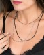 Black Satellite Chain Necklace