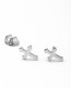 Cross Studs • Silver Stud Earrings 