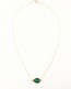Gold Emerald Necklace • Birthstone Necklace
