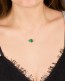 Gold Emerald Necklace • Birthstone Necklace