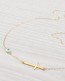 Cross Evil Eye Necklace • Sideways Cross Necklace 