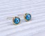 Evil Eye Stud Earrings / Tiny Post Earrings