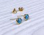 Evil Eye Stud Earrings / Tiny Post Earrings