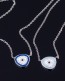 Silver Evil Eye Necklace • Sterling Silver Necklace