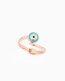 Rose Gold Ring - Evil Eye Ring