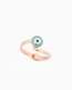 Rose Gold Ring - Evil Eye Ring