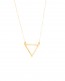 Long Gold Necklace • Triangle Necklace