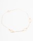 Flower Anklet in 14k gold filled and silver
