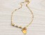 Charm pearl gold bracelet, 14k gold filled, bridesmaid jewelry, everyday bracelet, gold bracelet, freshwater pearl, "Calliste" Bracelet