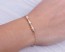 Gold bead bracelet, gold bracelet, bridesmaid bracelet, beaded bracelet, gold bar bracelet, mixed metal bracelet, gold filled, "Gorgo"