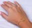 Double strand bracelet, bridesmaid bracelet, silver ring bracelet, eternity bracelet, best friend bracelet, gold bracelet, infinity, "Peuce"